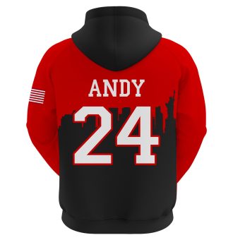 custom sublimation baseball and softball athletic hoodie for clubs and teams