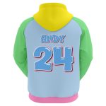 custom sublimation baseball and softball athletic hoodie for clubs and teams