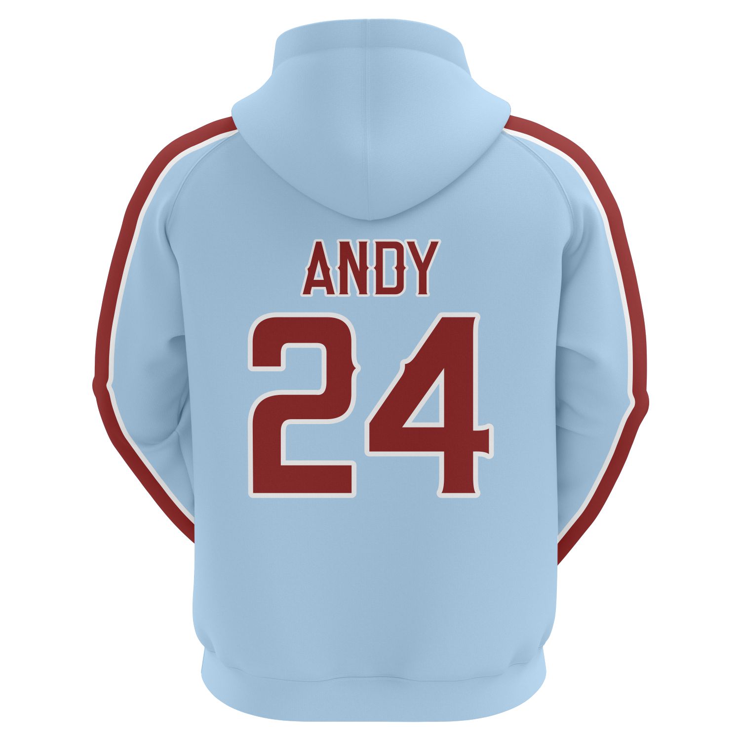 Retro Diamond Hoodie Back custom sublimation baseball and softball athletic hoodie for clubs and teams