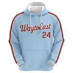 custom sublimation baseball and softball athletic hoodie for clubs and teams
