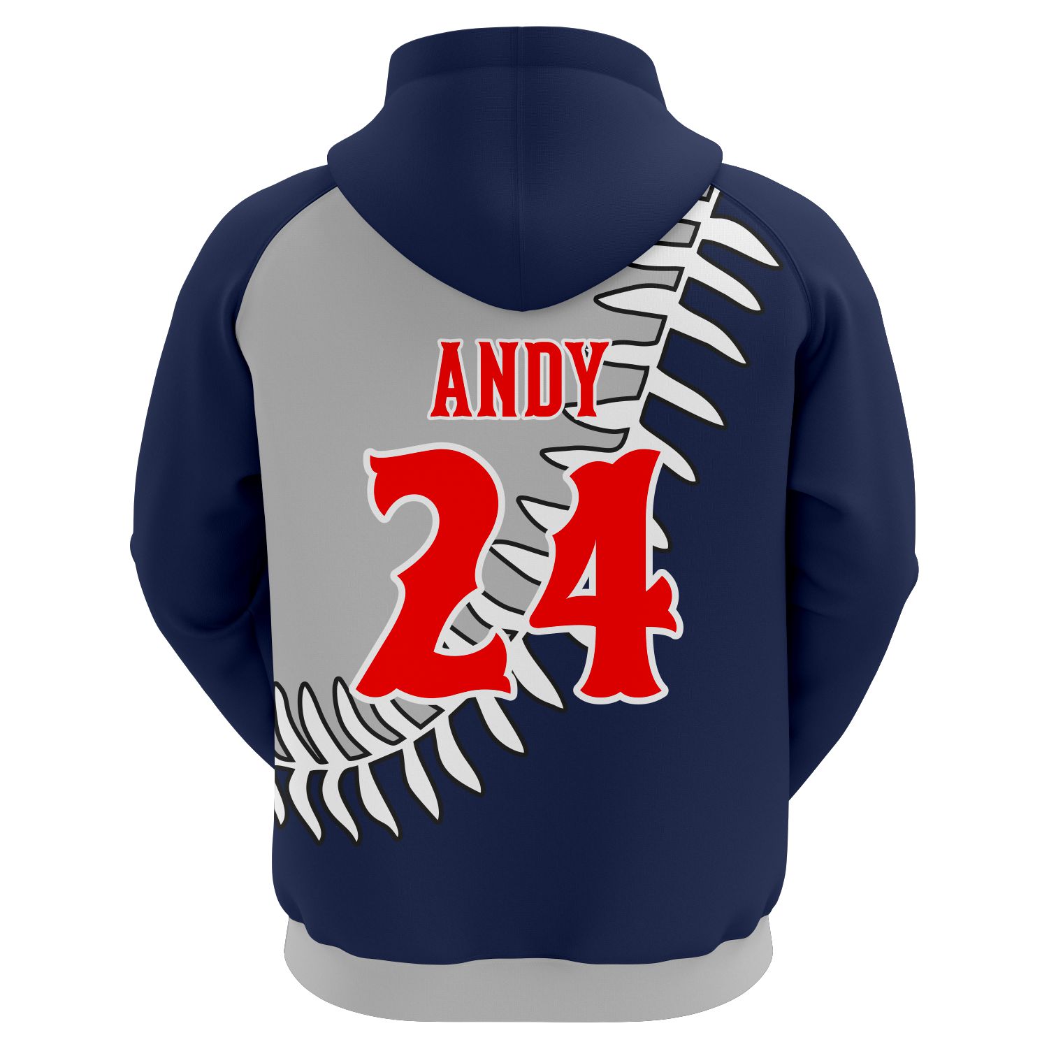 Bulldog Iron Stitch Hoodie Back