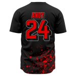 Custom fully sublimated baseball jersey with high definition team logo design