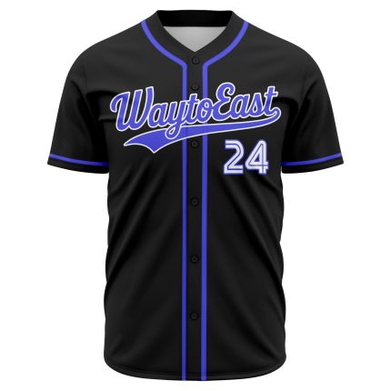 Custom fully sublimated baseball jersey with high definition team logo design