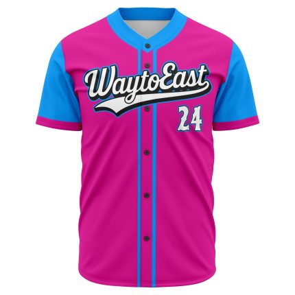 Custom fully sublimated baseball jersey with high definition team logo design