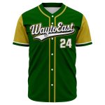 Custom fully sublimated baseball jersey with high definition team logo design