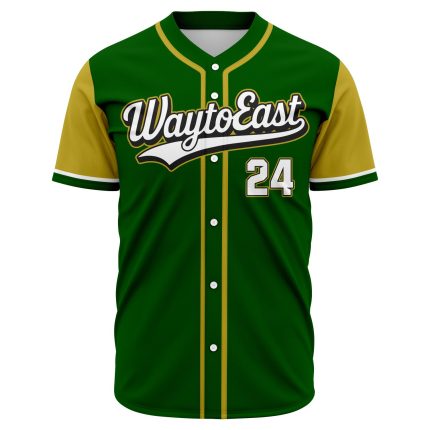 Custom fully sublimated baseball jersey with high definition team logo design