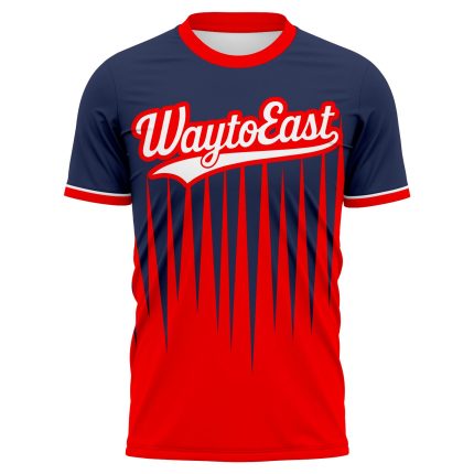 Custom fully sublimated baseball t shirt for sports team training wear
