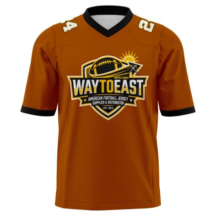 Custom fully sublimated American football uniform with heavy duty team jersey and pants