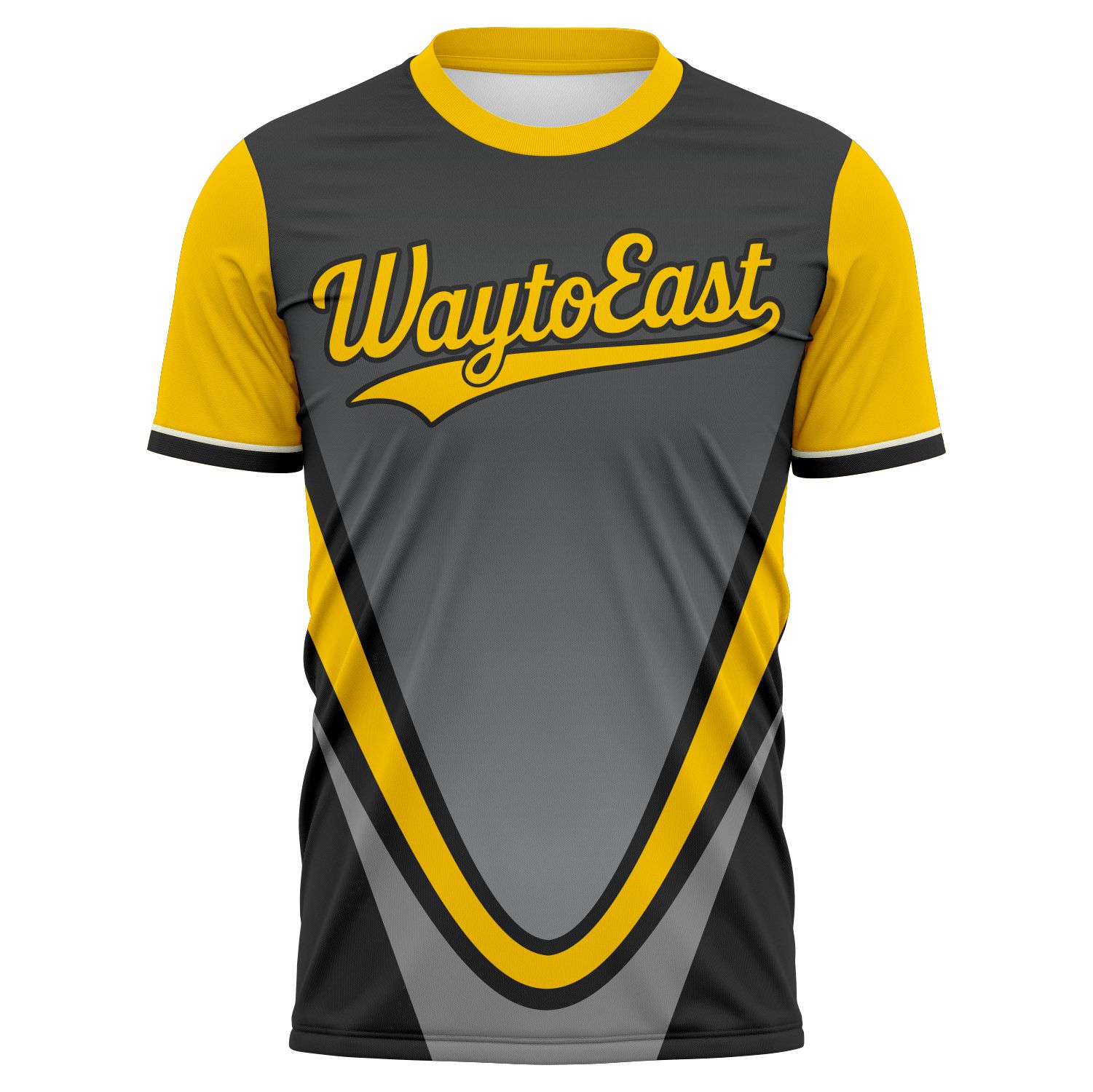 Viper Gold Performance T-Shirt Front Custom fully sublimated baseball t shirt for sports team training wear