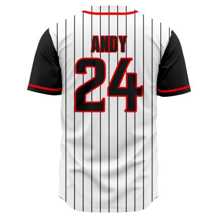 Custom fully sublimated baseball jersey with high definition team logo design