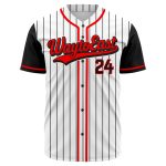 Custom fully sublimated baseball jersey with high definition team logo design